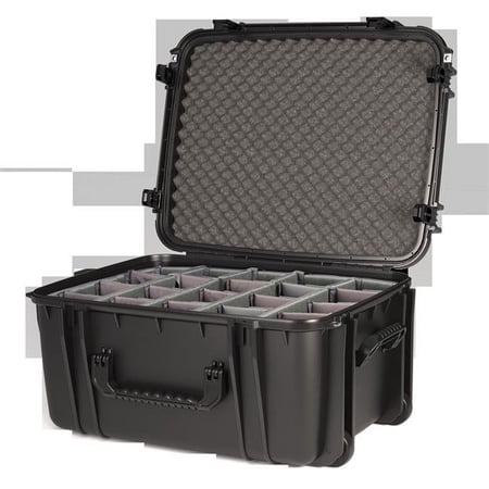 Seahorse Protective Case SE1220DML BK 1220 Case with Divider & Keyed Metal Lock Black