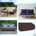 thumbnail image 6 of COVERS&ALL Outdoor Loveseat Sofa Cover, 12 Oz Waterproof UV & Weather Resistant Patio Furniture Bench Cover Outdoor Use with Air Vent & Drawstrings (78"W x 29"H x 38"D x 15"FH, Coffee), 6 of 7