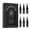 Saturated Black Ink, variant on Inlumino Heart Ink Ballpoint Pen Cartridges – Saturated Red Ink (6 Pack) – Practice Cartridges for Rotary Pen – Water-Based Ink with Bold Color