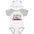 thumbnail image 3 of Inktastic I Love You Grandma with Flowers Girls Baby Bodysuit, 3 of 5