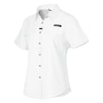 thumbnail image 2 of Women's UPF 50+ UV Protection Shirt, Short Sleeve Fishing Shirt, Breathable and Fast Dry Pale White XL, 2 of 7