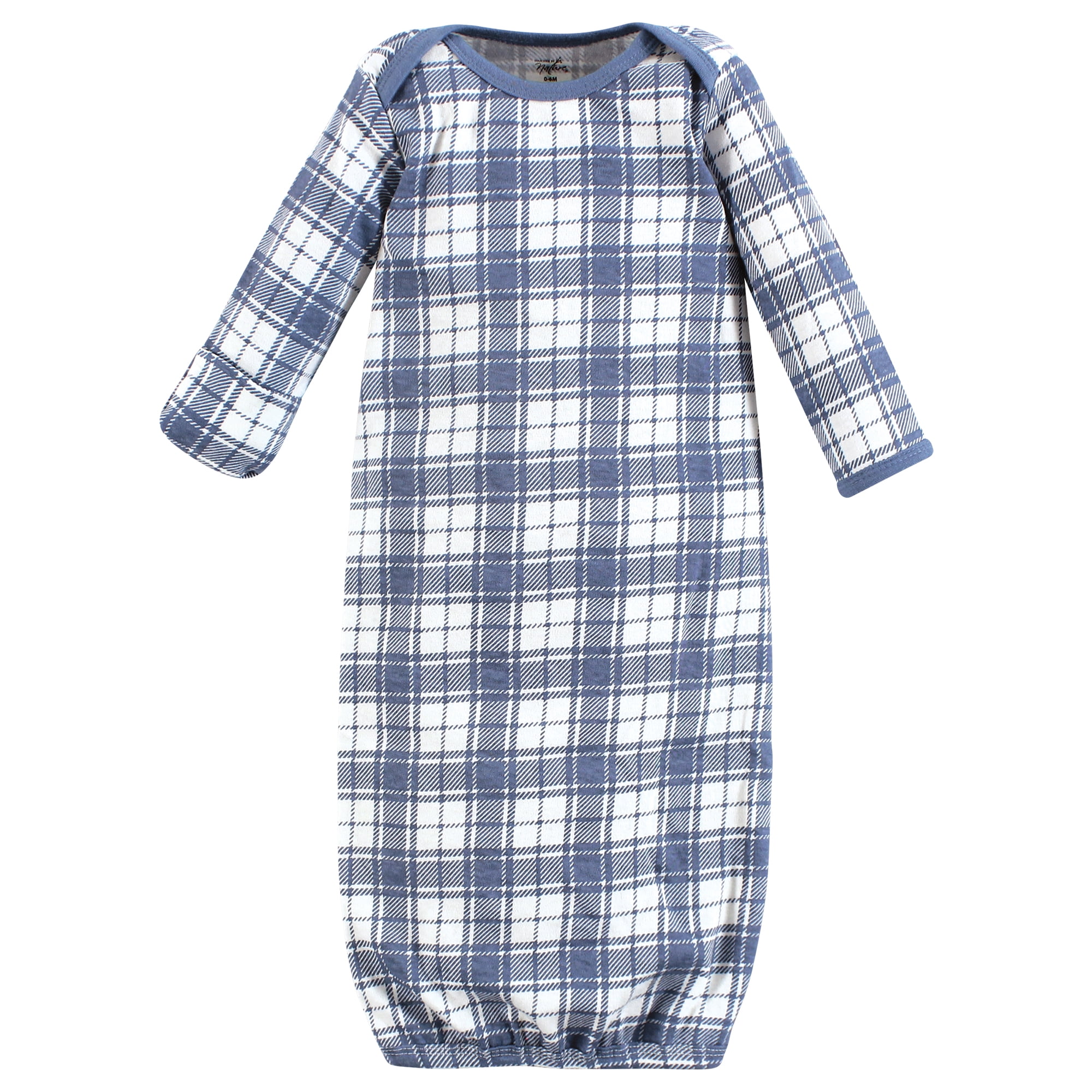 Touched by Nature Unisex Baby Organic Cotton Gowns, Farmers Market, Preemie-Newborn