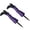 Purple, variant on Halloween Witch Legs Stakes with LED Lights, 2Pcs Striped Witch Leg Yard Decorations with High Heels for Outdoor Garden Lawn and Patio Spooky Decor, 1Pack Black