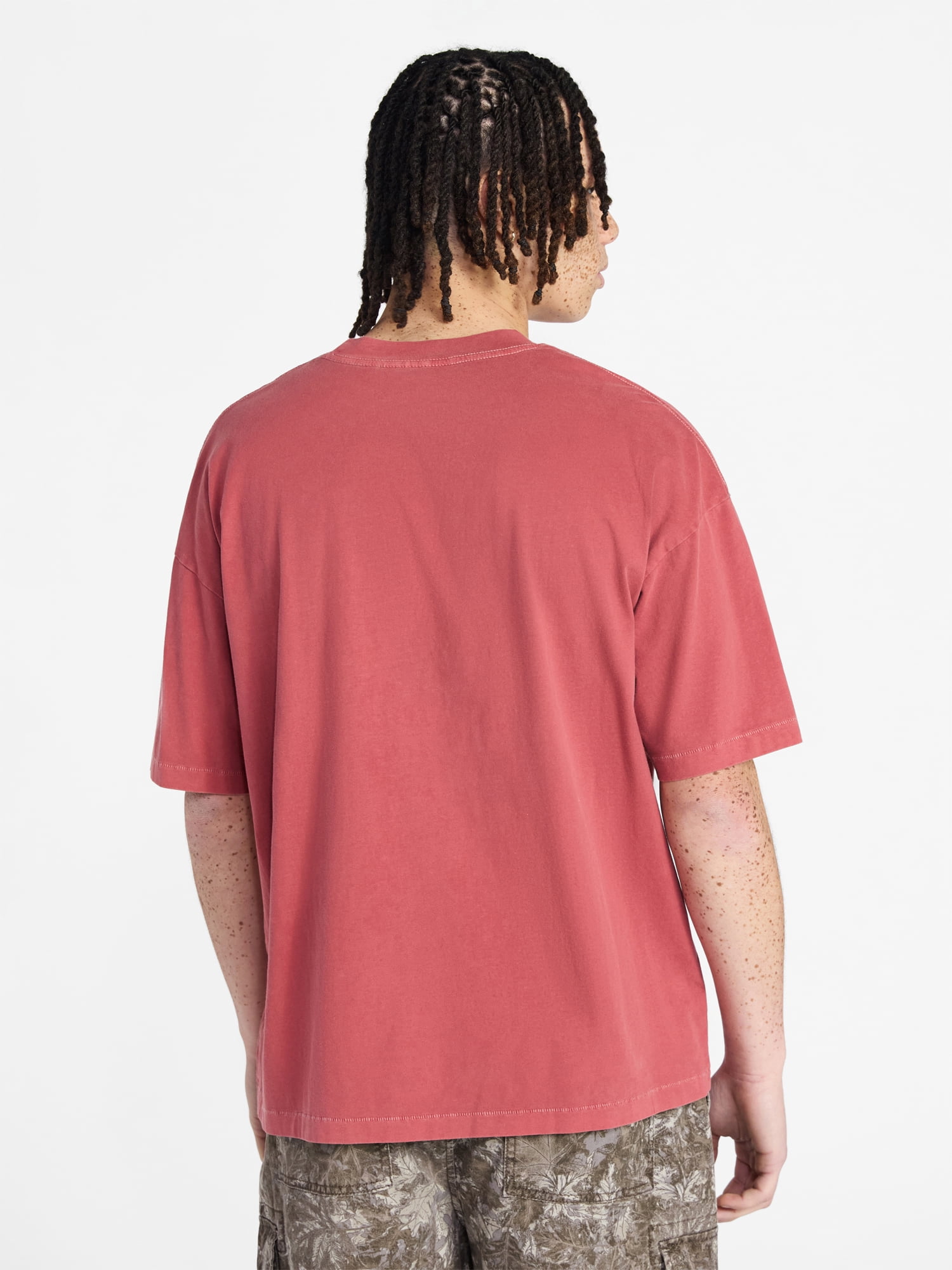 No Boundaries Boxy Number Tee with Short Sleeves, Men's XS-5XL
