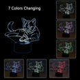 thumbnail image 2 of 3D Optical Illusion Lamp LED Night Light for Baby Child, 3d Cat Lamp 7 Colors Changing Touch Bedside Lamp Bedroom Deco Cat Lamp with USB Cable, 2 of 5
