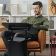 thumbnail image 3 of Giantex Pupitre pour Ordinateur Portable, Support Mobile à Hauteur Réglable, Bureau de Conférence Roulant, Bureau d'Ordinateur avec Roues Pivotantes Verrouillables, Lutrin Assis-Debout(1), 3 of 10