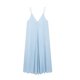 thumbnail image 3 of HH TRAF Vestido midi ajustado sin mangas con escote en V y espalda descubierta para mujer, elegante, con tirantes ajustables para fiesta en la playa, de verano, 3 of 5