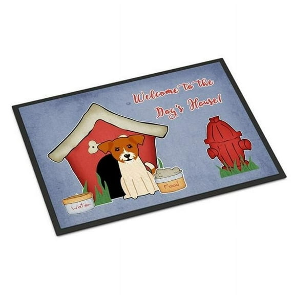 Carolines Treasures Dog House Collection Jack Russell Terrier Door Mat Indoor Rug or Outdoor Welcome Mat 24x36 Doormat