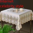 thumbnail image 4 of Square Tablecloth Fabric Waterproof Oil-Proof Disposable Mahjong Tablecloth Eight Immortals Table Nordic Household Dining Tablecloth Plastic, 4 of 7