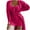 Hot Pink, variant on Scyoekwg Womens 2 Piece Outfits Long Sleeve Tops Shorts Casual Fashion Matching Outfits Two Piece Set Lounge Set (Black,L)