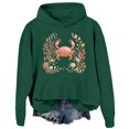 thumbnail image 5 of Hoodies for Women Oversized Crab Ladies Summer Lightweight Hooded Sweatshirt Ocean Beach Graphic Pullover Long Sleeve Hoodie Top with Pocket, 5 of 5