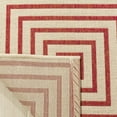 thumbnail image 4 of SAFAVIEH Linden Amelia Geometric Squares Area Rug, Red/Cream, 8' x 10', 4 of 6