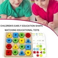thumbnail image 3 of Shape Color Geometric Matching Game Kids Color SensoryS Educational Toy For Kids E5P7, 3 of 6