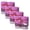 Fuscia, variant on Renova Vanilla Toilet Paper 4 Jumbo Rolls 180 Sheets 3 Ply Embossed FSC Eco Designer look with conventional flushability, septic and sewer safe, gentle vanilla shade for daily use