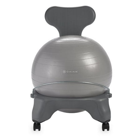 Gaiam Balance Ball Chair, Cool Grey