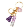 thumbnail image 1 of LYMAYTER Cute Pink Tassel Mug Accessory Initial Letter Charm Keychain - with Tassel, Heart - shaped Sequins, 1 of 6