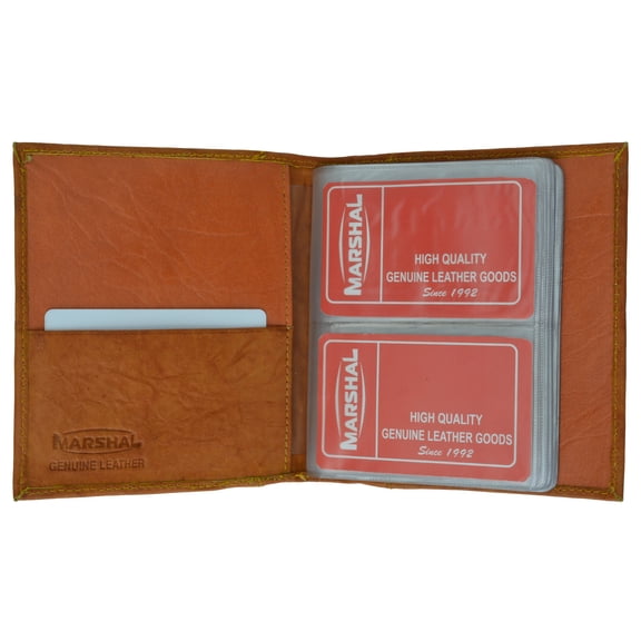 Marshal Leather 48 Count Bifold Credit Card Business Card Holder