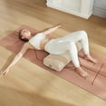 thumbnail image 2 of Yoga Meditation Cushion, 25" x 12" Rectangular Bolster with Removable Cover - Beige, 2 of 6
