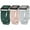 Gray & Pink & Green, variant on TOYOUTHS Floral Engraved Band Apple Watch Band 38mm 40mm 41mm Women Men, Designer Silicone Sport Flower Fancy Straps for iWatch Series 7/6/5/4/3/2/1/SE, 3 Packs