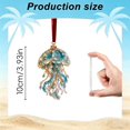 thumbnail image 3 of Jellyfish 2D Acrylic Christmas Ornaments, Flat Sea Animal Hanging Decoration for Christmas Tree Holiday Home Decor, Festive Xmas Tree Ornament Keepsake Gift for Family Friends 1pc, 3 of 7