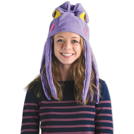 Sea Life Aquatic Plush Purple Octopus Hat With Tentacles Costume Accessory