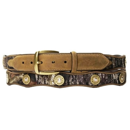 Nocona Western Belt Mens Leather Shotgun Shell Camo (The Best Shotgun For The Money)