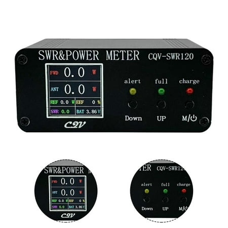 

1.8MHz-50MHz 0.5W-120W SWR HF Shortwave Standing Wave Meter LED Power Meter