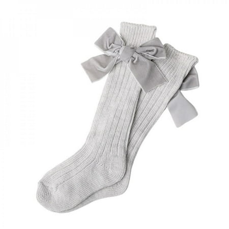

Toddler Girls Clothes 6 Color Baby Girl Socks Cute Socks Bow Design Cotton Long Party Infant Children Soft Crib Leg Warm