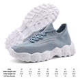 thumbnail image 4 of Zapatos Livianos para Deportivos Malla Cómodos Mujeres (luz 39) Azul, 4 of 9