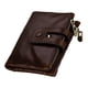 thumbnail image 4 of Cartera con bloqueo RFID, tarjetero plegable con ventanas de identificación, s para hombre, tarjetero RFID con cremallera a presión portátil café Yinane Cartera con bloqueo RFID, 4 of 8