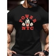 thumbnail image 1 of POWER NYC T-Shirt Graphique 1 Pce Col Rond Décontracté pour Hommes - Tissu Polyester Léger Extensible, Coupe Régulière pour Adultes, Tee-Shirt d'Entraînement d'Été, 1 of 6