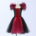 thumbnail image 4 of HNMKIU Halloween for Girls Toddler Kids Baby Girls Magnificent Witch Halloween Black Gown With Hat Fancy Tutu Dress Up Cosplay Party Dresses H - 8, 4 of 6