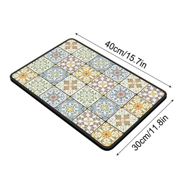 Drying Mat for Kitchen Counter,Kitchen Drying Mat Kitchen Drainage Mat No Wash Insulation Mat Slip Meal Mat Bowl and Drying Mat Bowls for Kitchen,Drying Mats for Countertop