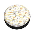 thumbnail image 4 of Xecao Rabbit And Milk Tea for Tire Covers: Waterproof, dust-proof, and universally fitting for trailers, SUVs, 4 of 8