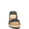 thumbnail image 3 of Corkys Womens Jubilee Slip On Sparkle Top Strap Sandal (8, Black), 3 of 5