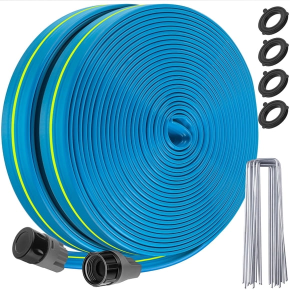 Winisok Sprinkler Hose 100FT, Heavy Duty Watering Hoses, Efficient Irrigation Tubing for Garden Lawn Sprinklers System with 40 Pa