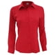 thumbnail image 1 of Henbury- Camisa de trabajo de manga larga transpirable antibacterias para mujer (Rojo), 1 of 5