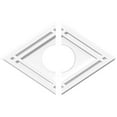 thumbnail image 1 of Ekena Millwork CMP20X13DD2-05000 5 in. ID x 7 in. Rectangle Diamond Architectural Grade PVC Contemporary Ceiling Medallion - 2 Piece, 1 of 1