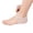 Milk White, variant on Silicone Moisturizing Gel Heel Socks for Cracked Skin, Breathable Foot Care Sleeves, Milk White (1 Pair)