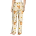 thumbnail image 3 of Goofa Squirrel And Leaves Printed Soft Pajama Pants for Women, Wide Leg Comfy Casual Lounge Yoga Pants-XX-Large, 3 of 9