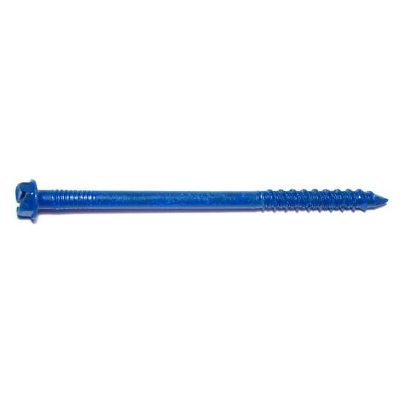 1/4" x 4" Climaseal Slotted Hex Head Tapcon Masonry Screws (8 pcs.)
