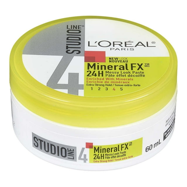 L'Oréal Paris Pâte Look décoiffé 24 h Tenue plus Forte Mineralfx Studio Line, 60 ml