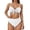 White, variant on Bikini Sets for Women V Neck Tankini Set with High Waisted Bottoms Two Piece Bathing Suit Tummy Control Swimwear for Beach and Pool