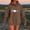 Coffee, variant on EchfiProm Womens Sweatshirt Brown Hooded Hoodies Soft Oversized with Pockets Pullover Tunic Tops for Womem Graphic