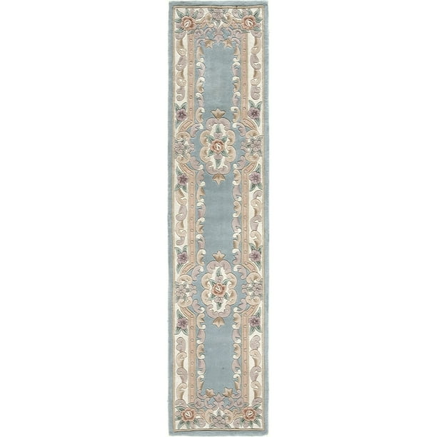 Rugs America New Aubusson Collection Light Green 510292 Traditional