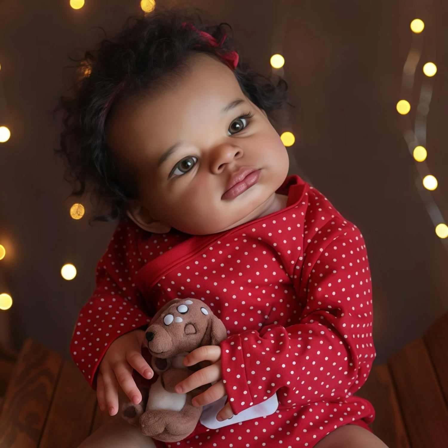 20 Inch Lifelike Reborn Baby Doll Black - African American Cute Reborn Doll Soft Touch - Birthday Gift Christmas Gifts