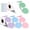 Light Colour, variant on 2500 Pcs 2 Inch Circle Thermal Sticker Labels Self Adhesive Round Direct Thermal Labels Multipurpose Printer Stickers for DIY Logo Design, Qr Code, Name Tag