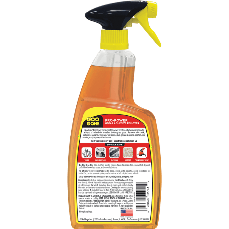 Goo Gone 24-fl oz Scented Liquid Adhesive Remover, Pump Spray, Removes Spray  Paint, Ink, Marker, Surface Safe