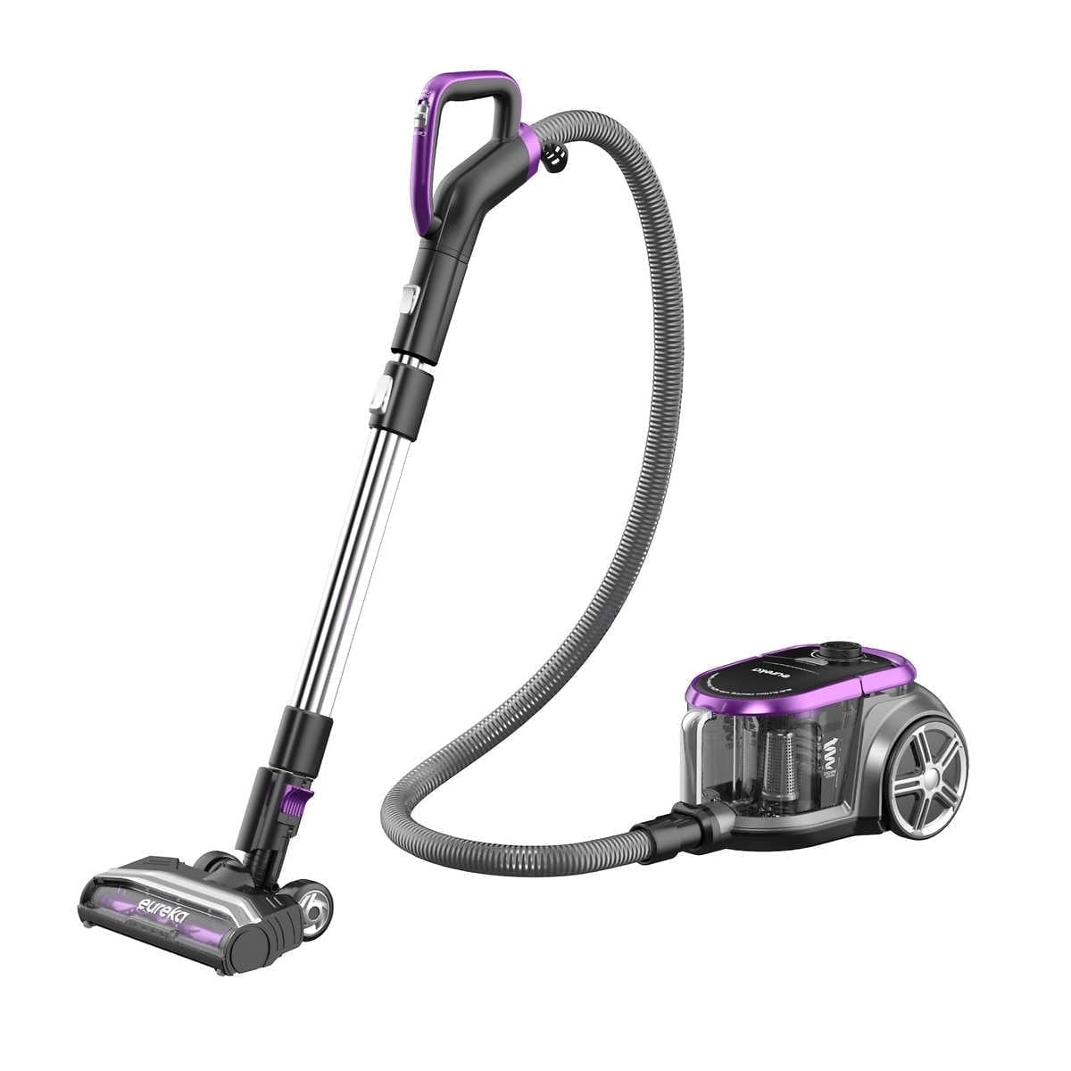 Eureka NEN185, Corded Canister Vacuum Cleaner with HEPA filtration, Purple with Crevice Tool