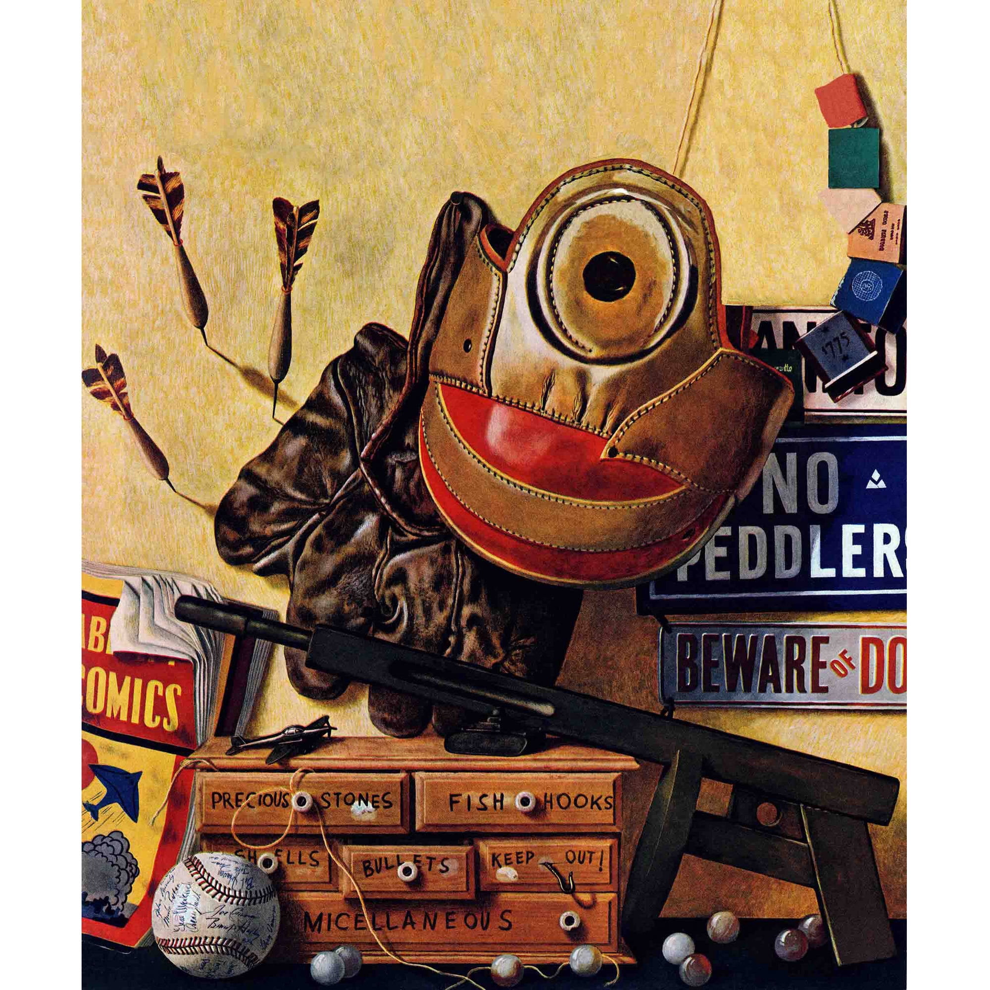 Marmont Hill Still Life of Boys Toys by John Atherton Painting Print on Canvas